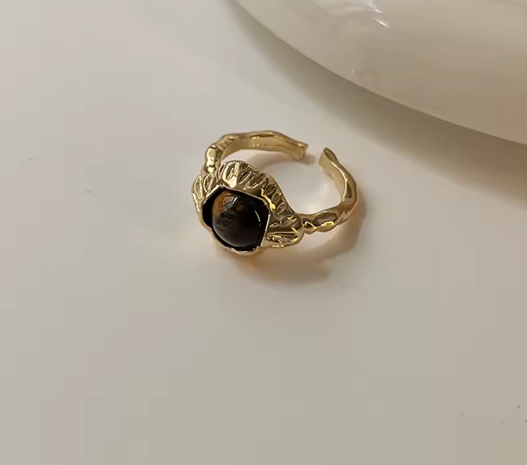 Retro Tiger’s Eye Stone Ring