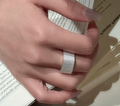 925 Sterling Silver Square Chain Ring
