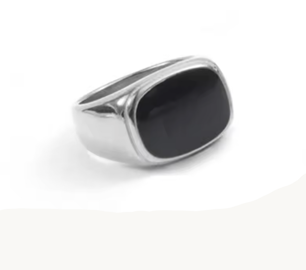 Vintage Chunky Square Shell Ring