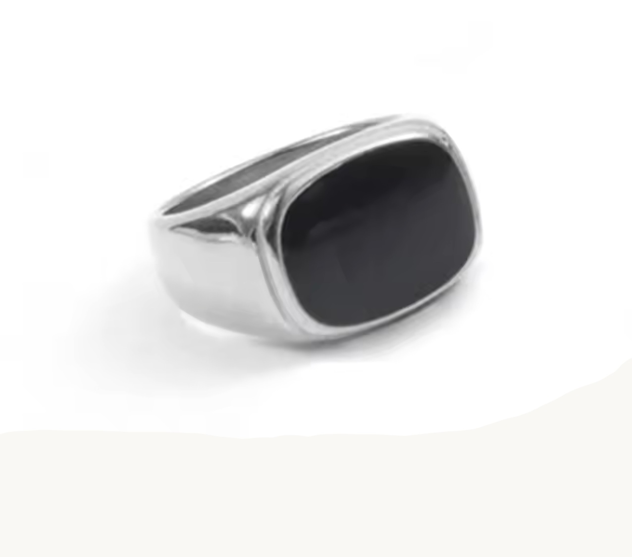 Vintage Chunky Square Shell Ring
